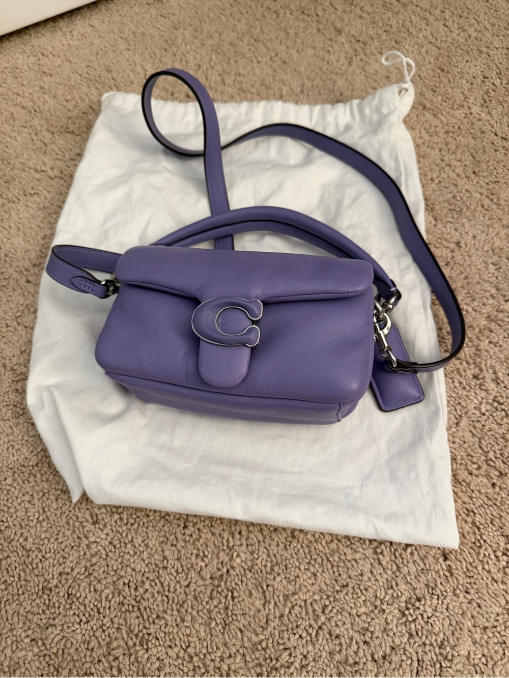 Coach Lavender Purple Pillow Tabby Mini